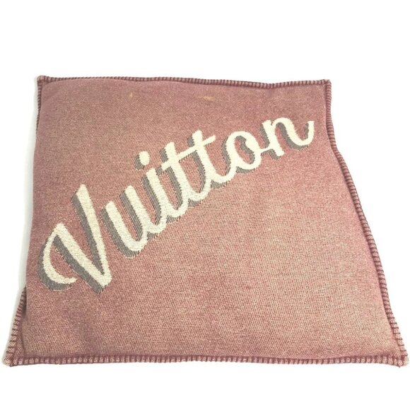 Louis Vuitton Other - LOUIS VUITTON M70337 logo pillow interior cushion wool / Cashmere